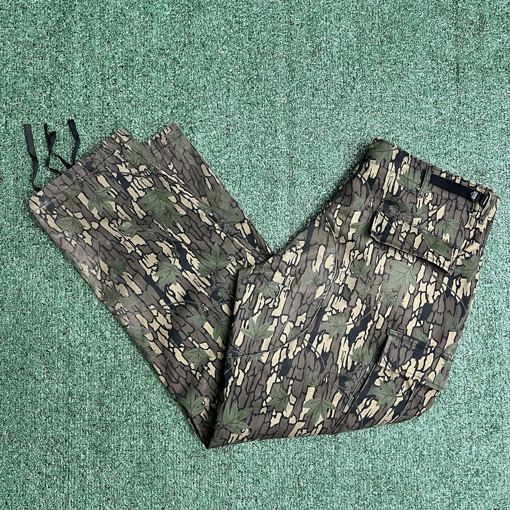 Vintage Trebark Camo Cargo Pants Large Regular Hunting Military Style USA Made